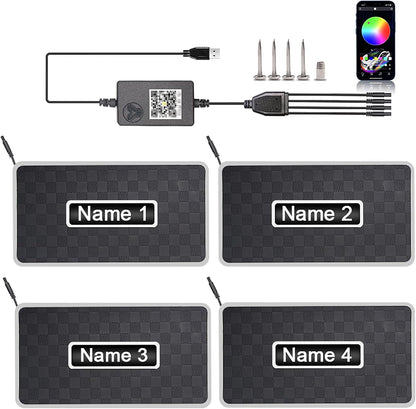 NovaMats™ Custom RGB LED Car Mats