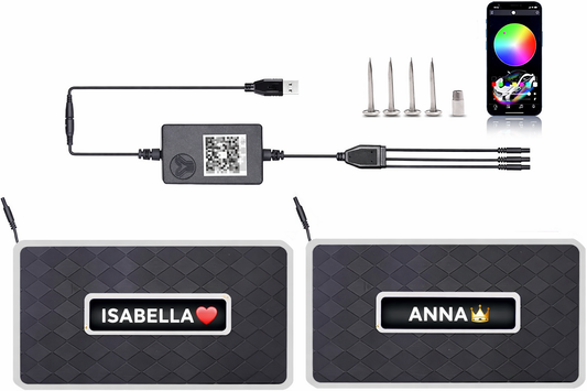 NovaMats – Personalisierte RGB-LED-Autofußmatten